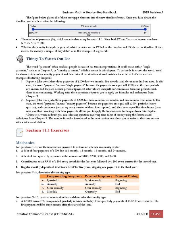BUSINESS MATH: A Step-By-Step Handbook - Page 453