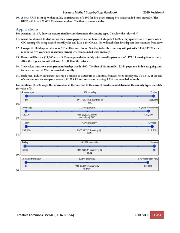 BUSINESS MATH: A Step-By-Step Handbook - Page 454