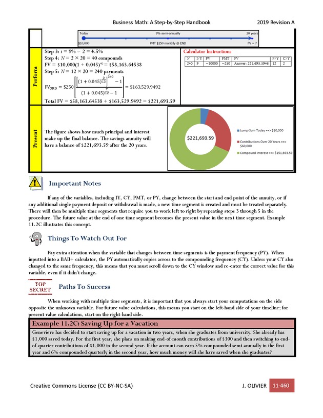 BUSINESS MATH: A Step-By-Step Handbook - Page 460