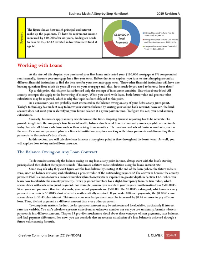 BUSINESS MATH: A Step-By-Step Handbook - Page 474