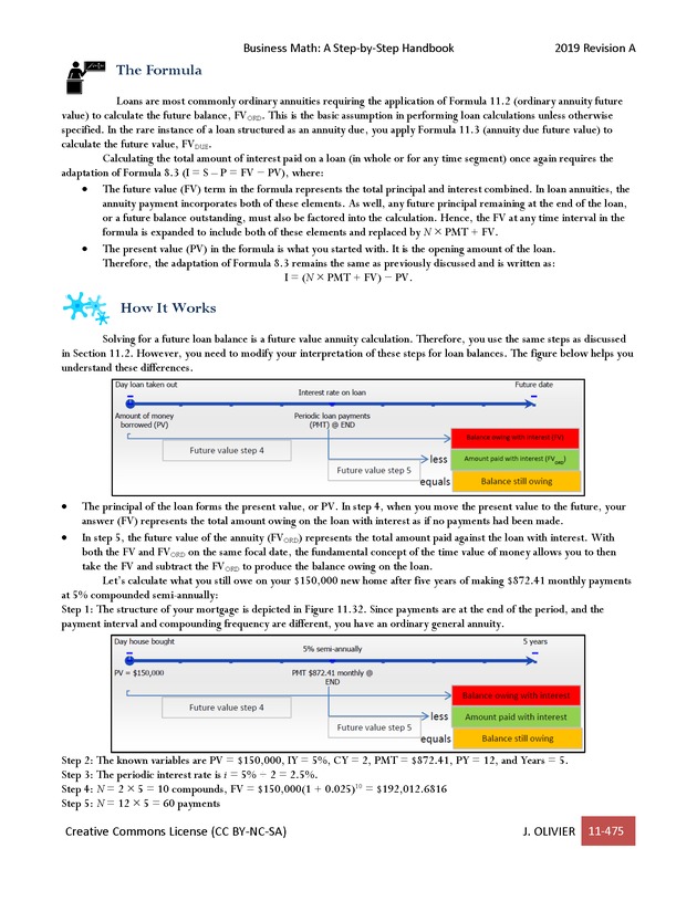 BUSINESS MATH: A Step-By-Step Handbook - Page 475