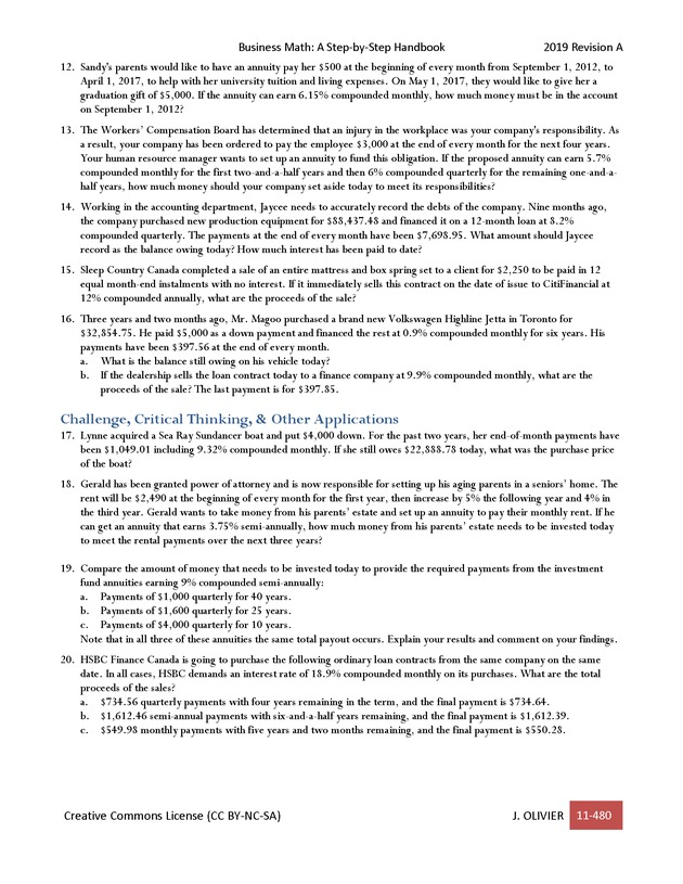 BUSINESS MATH: A Step-By-Step Handbook - Page 480