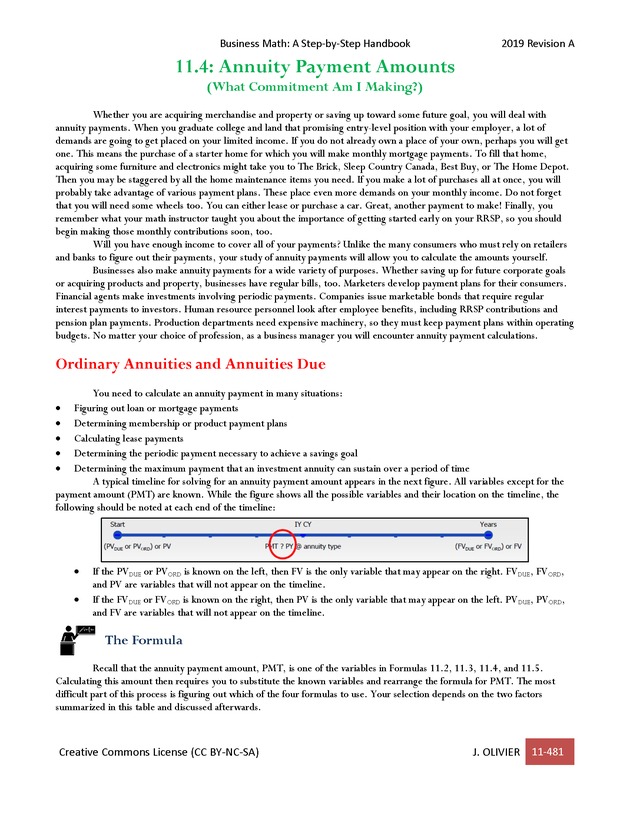 BUSINESS MATH: A Step-By-Step Handbook - Page 481