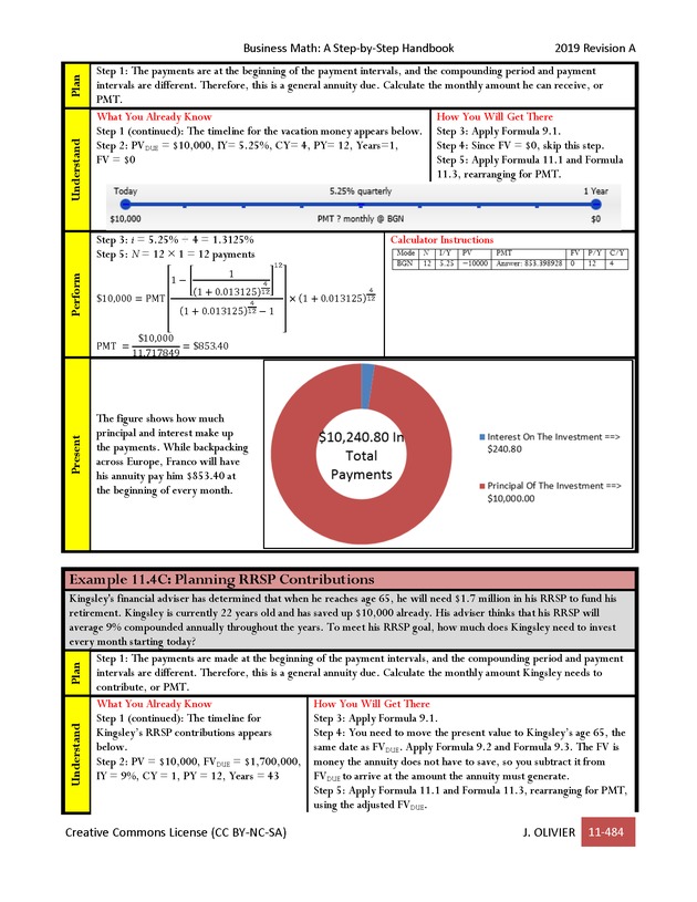 BUSINESS MATH: A Step-By-Step Handbook - Page 484