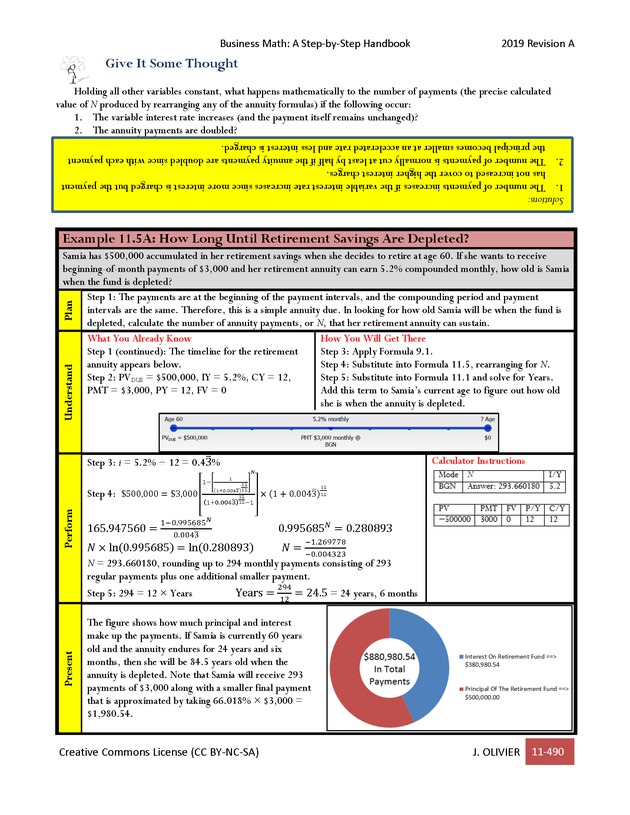 BUSINESS MATH: A Step-By-Step Handbook - Page 490