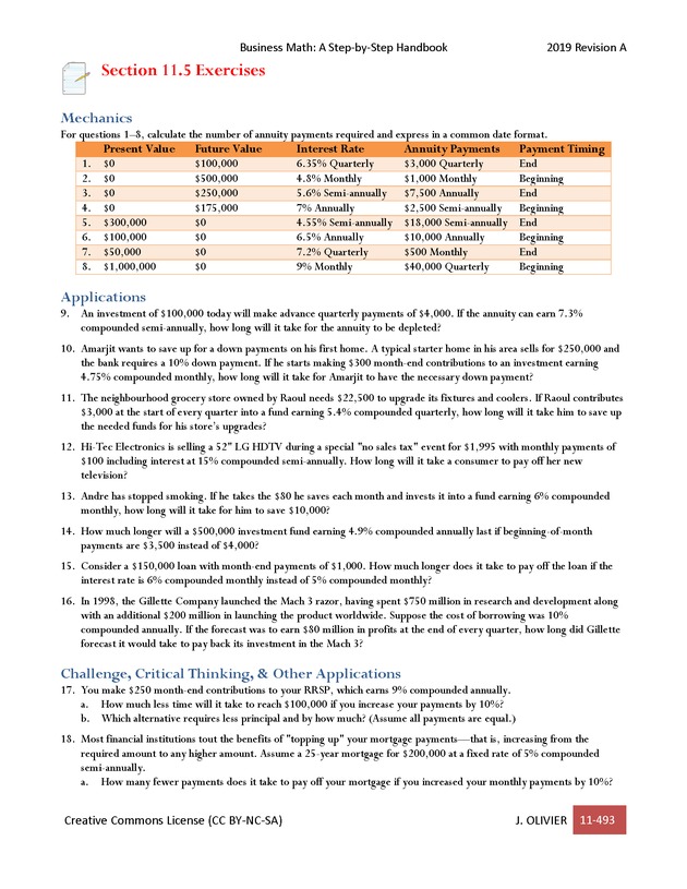 BUSINESS MATH: A Step-By-Step Handbook - Page 493