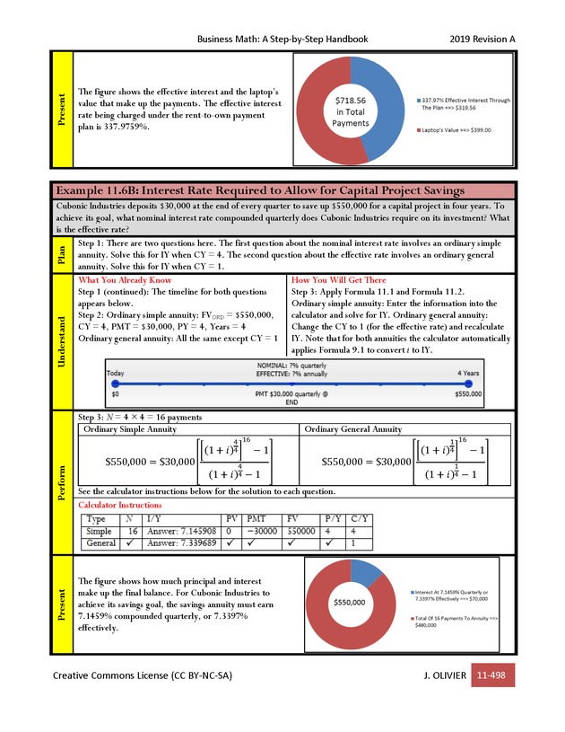 BUSINESS MATH: A Step-By-Step Handbook - Page 498