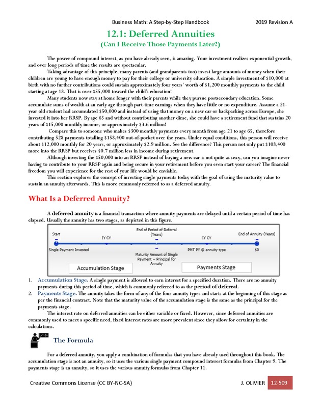 BUSINESS MATH: A Step-By-Step Handbook - Page 509