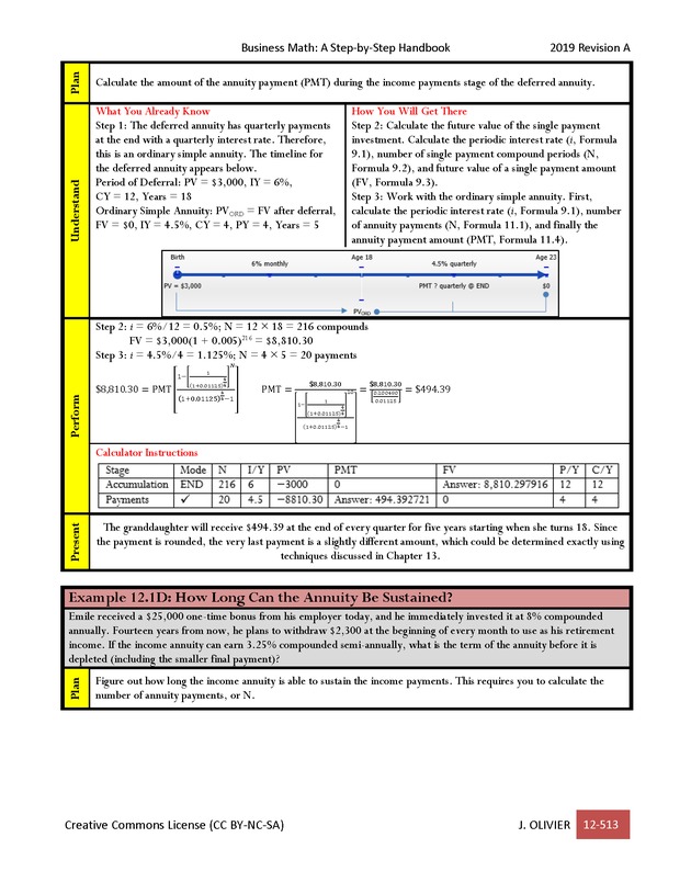 BUSINESS MATH: A Step-By-Step Handbook - Page 513