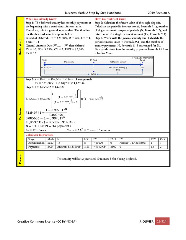 BUSINESS MATH: A Step-By-Step Handbook - Page 514