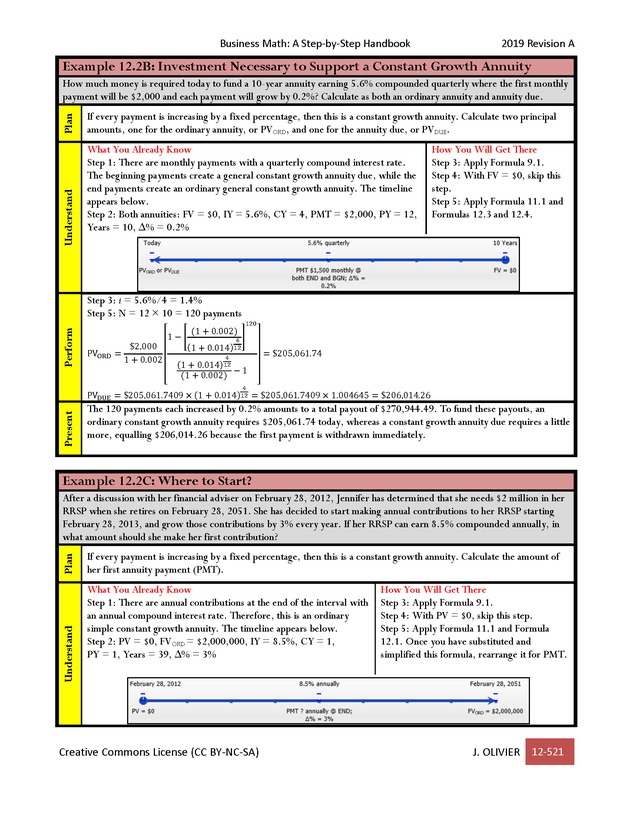 BUSINESS MATH: A Step-By-Step Handbook - Page 521
