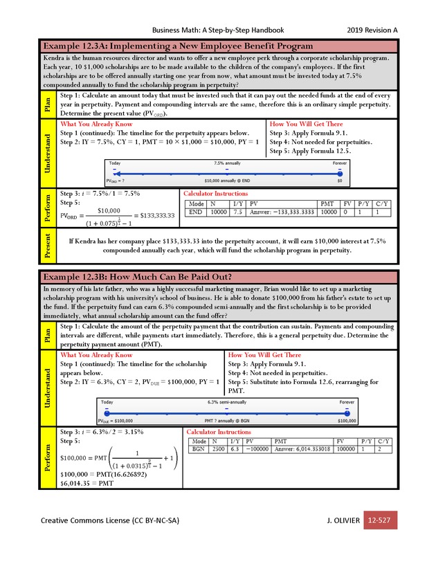BUSINESS MATH: A Step-By-Step Handbook - Page 527