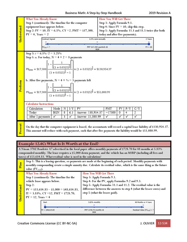 BUSINESS MATH: A Step-By-Step Handbook - Page 534