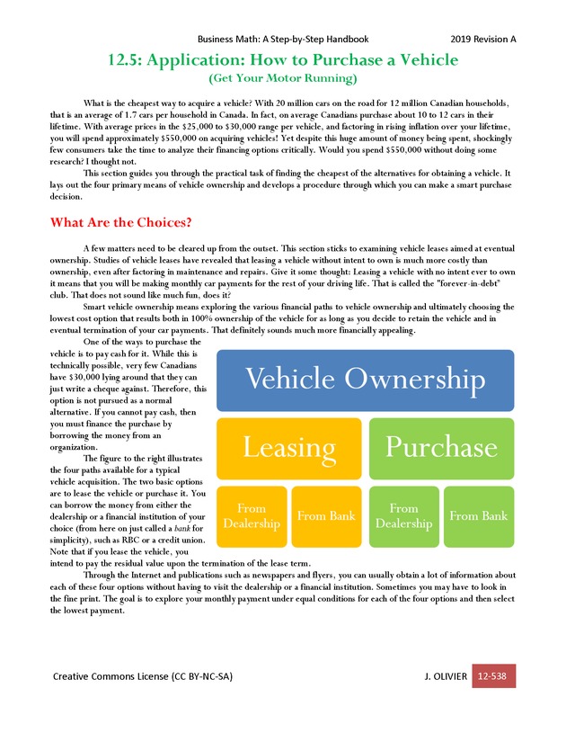 BUSINESS MATH: A Step-By-Step Handbook - Page 538