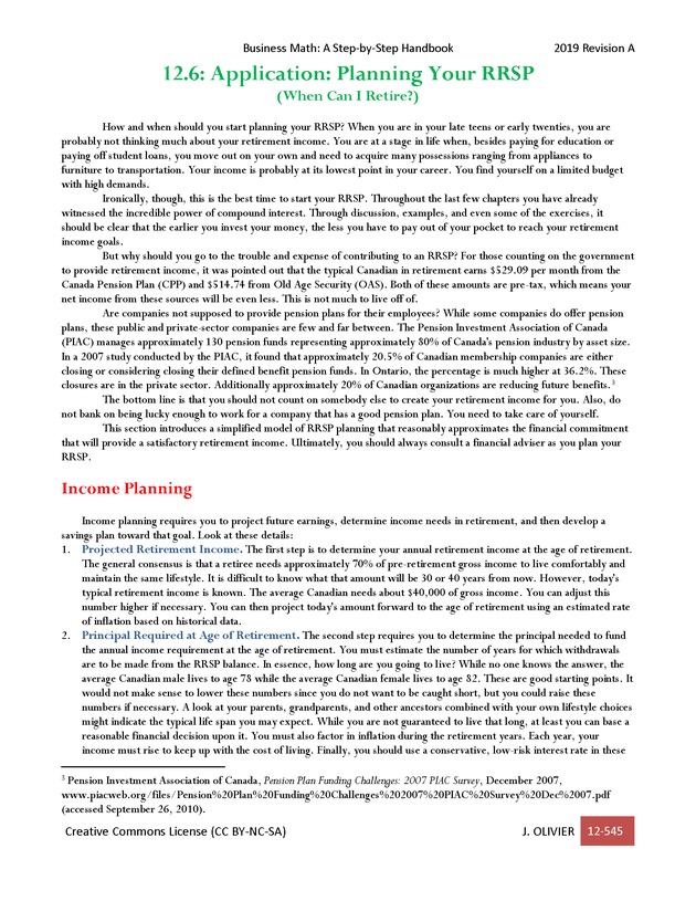 BUSINESS MATH: A Step-By-Step Handbook - Page 545