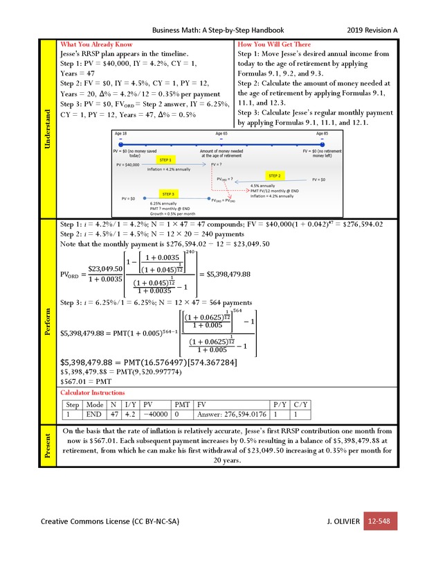 BUSINESS MATH: A Step-By-Step Handbook - Page 548
