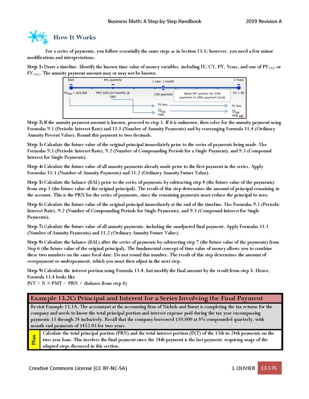 BUSINESS MATH: A Step-By-Step Handbook - Page 576