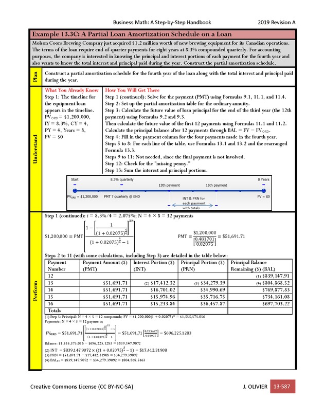 BUSINESS MATH: A Step-By-Step Handbook - Page 587