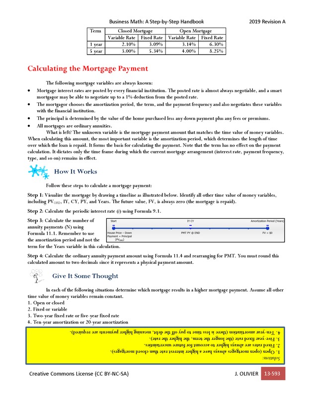 BUSINESS MATH: A Step-By-Step Handbook - Page 593