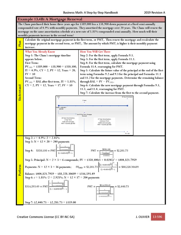 BUSINESS MATH: A Step-By-Step Handbook - Page 596