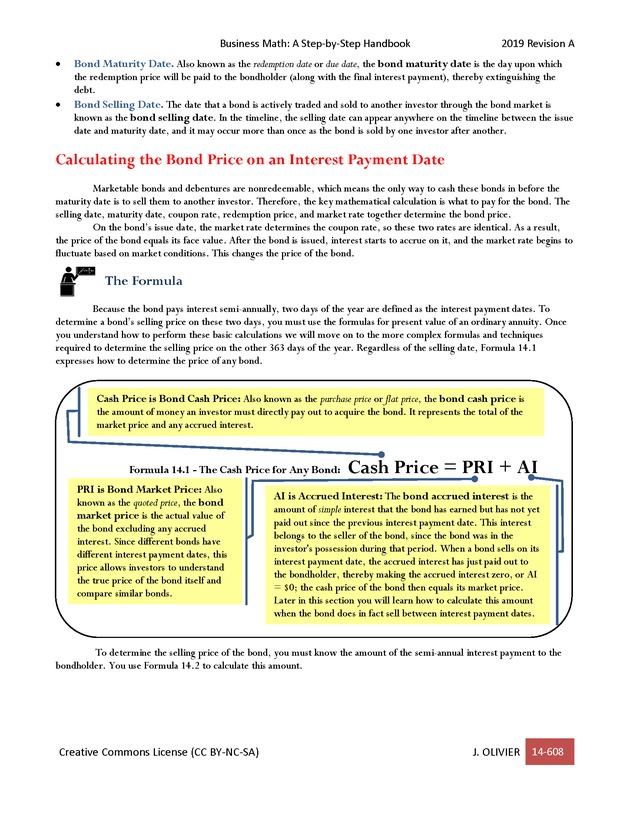 BUSINESS MATH: A Step-By-Step Handbook - Page 608
