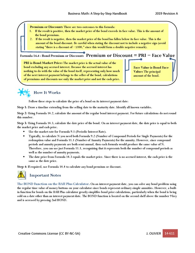 BUSINESS MATH: A Step-By-Step Handbook - Page 611