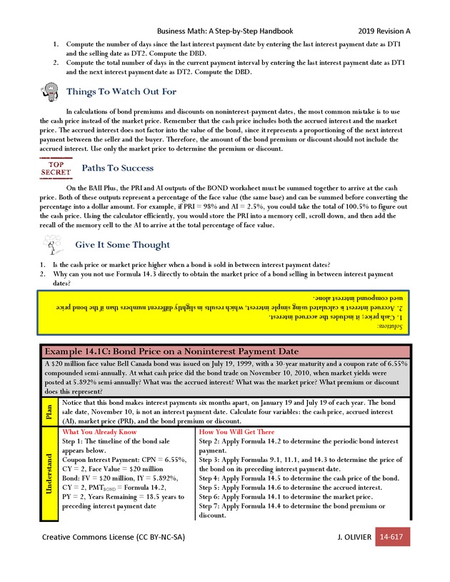 BUSINESS MATH: A Step-By-Step Handbook - Page 617