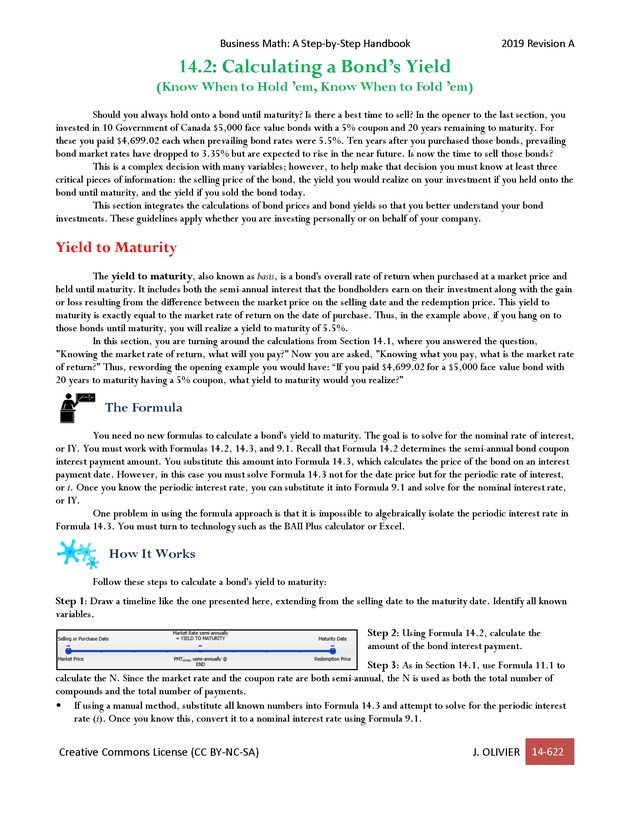 BUSINESS MATH: A Step-By-Step Handbook - Page 622