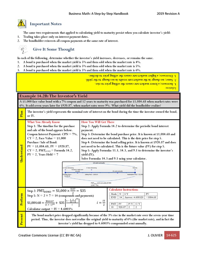 BUSINESS MATH: A Step-By-Step Handbook - Page 625
