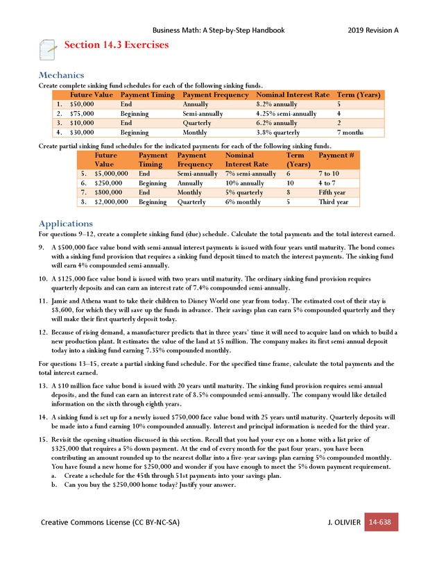 BUSINESS MATH: A Step-By-Step Handbook - Page 638