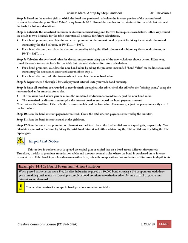 BUSINESS MATH: A Step-By-Step Handbook - Page 645