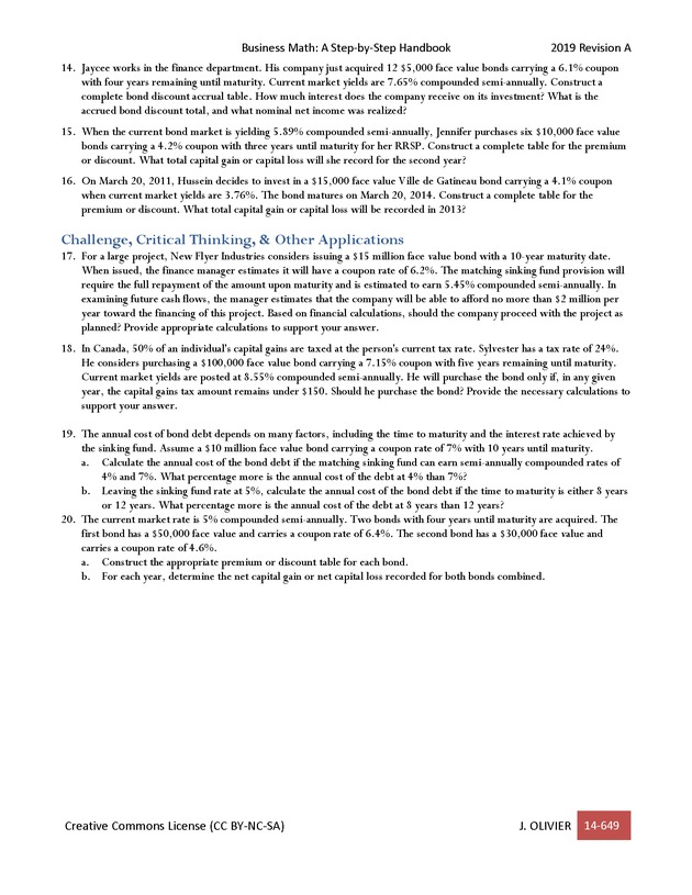 BUSINESS MATH: A Step-By-Step Handbook - Page 649