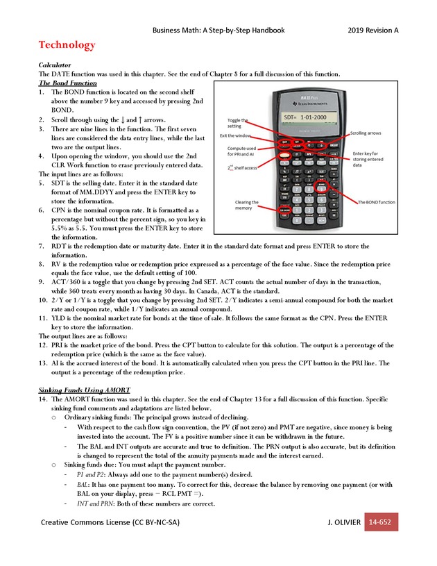 BUSINESS MATH: A Step-By-Step Handbook - Page 652