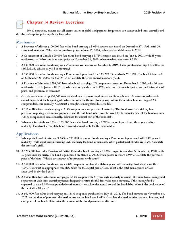BUSINESS MATH: A Step-By-Step Handbook - Page 653