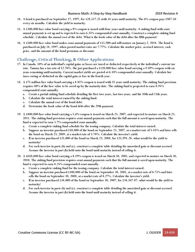BUSINESS MATH: A Step-By-Step Handbook - Page 654