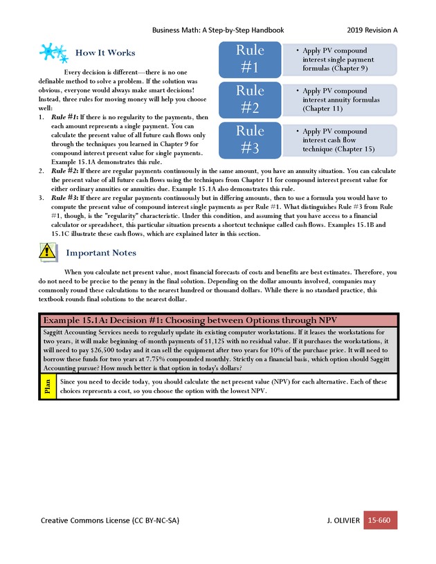 BUSINESS MATH: A Step-By-Step Handbook - Page 660