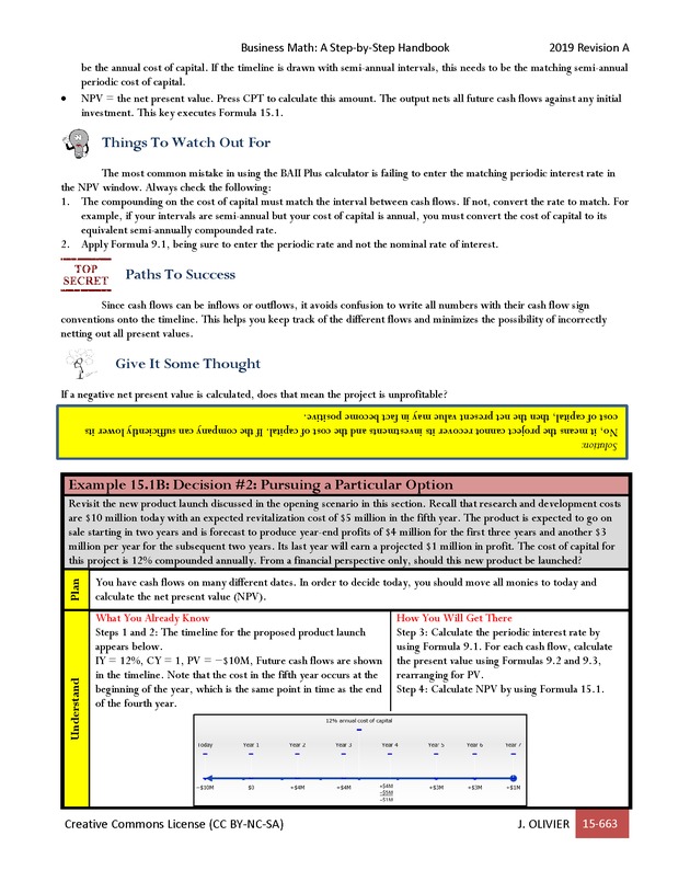 BUSINESS MATH: A Step-By-Step Handbook - Page 663