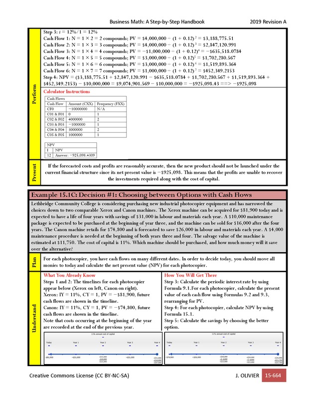 BUSINESS MATH: A Step-By-Step Handbook - Page 664