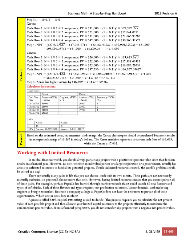 BUSINESS MATH: A Step-By-Step Handbook - Page 665