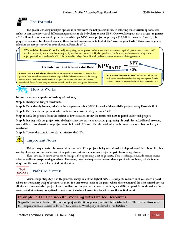 BUSINESS MATH: A Step-By-Step Handbook - Page 666