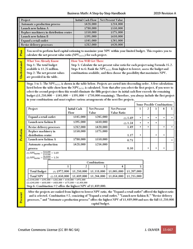 BUSINESS MATH: A Step-By-Step Handbook - Page 667
