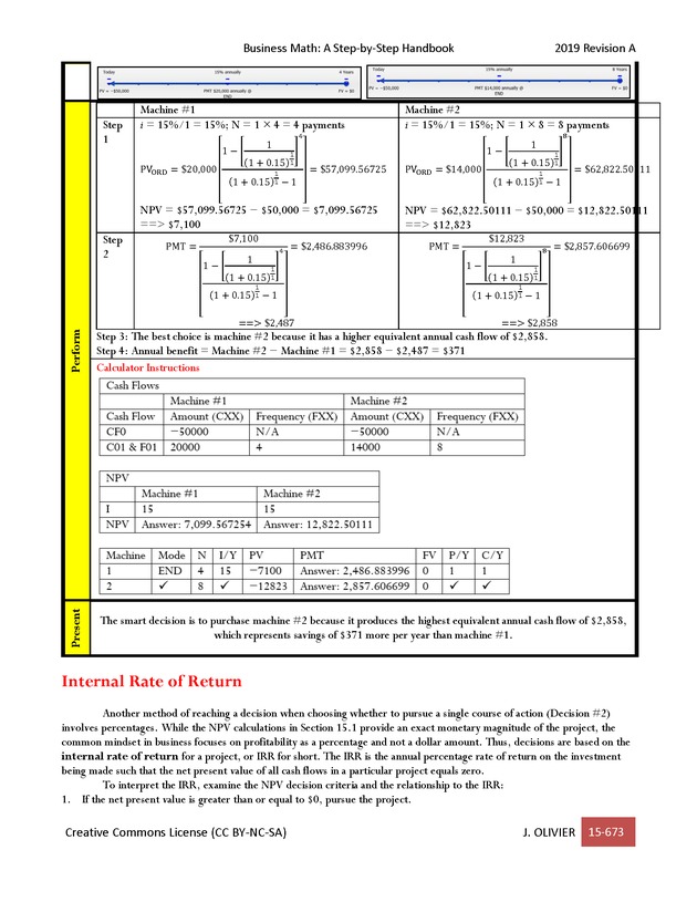 BUSINESS MATH: A Step-By-Step Handbook - Page 673