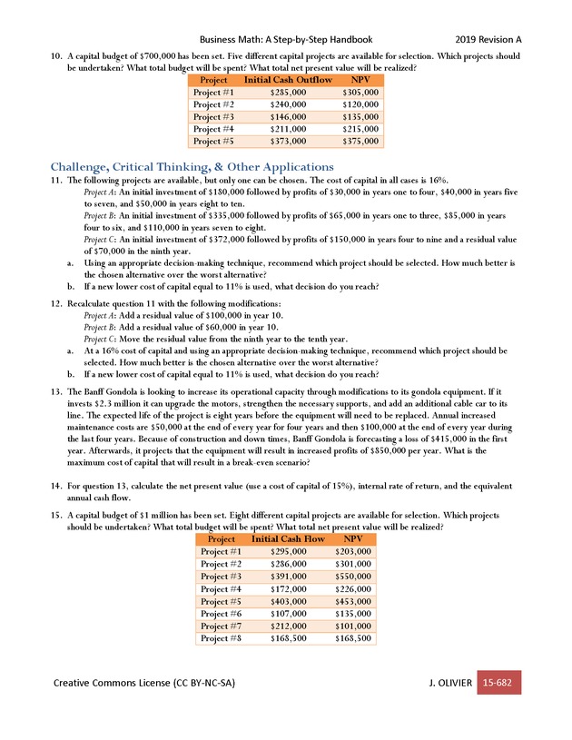 BUSINESS MATH: A Step-By-Step Handbook - Page 682