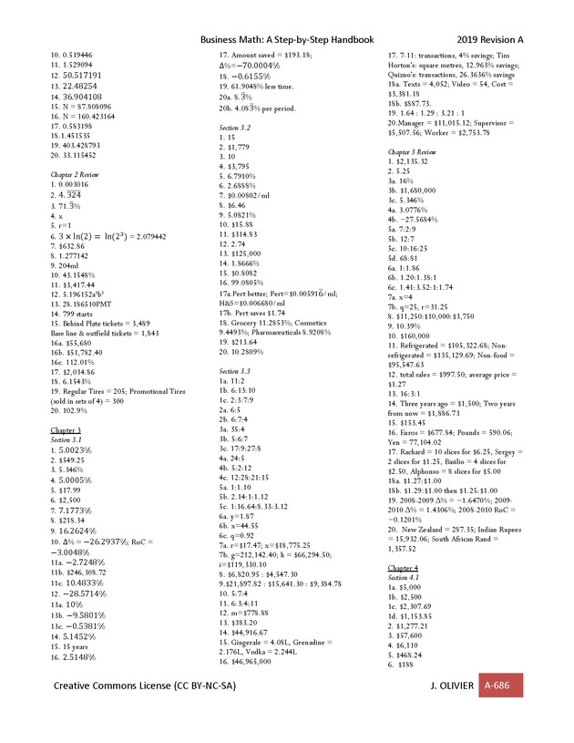 BUSINESS MATH: A Step-By-Step Handbook - Page 686