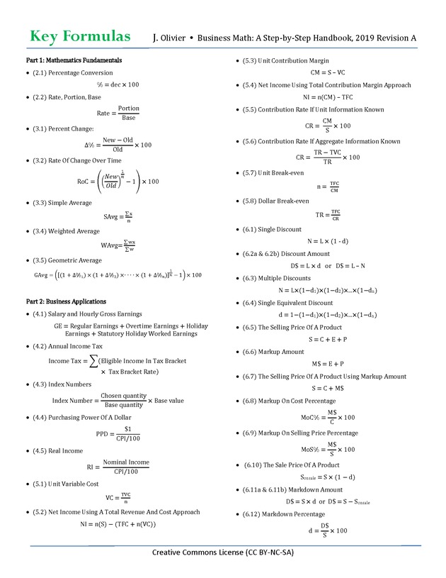 BUSINESS MATH: A Step-By-Step Handbook - Page 705