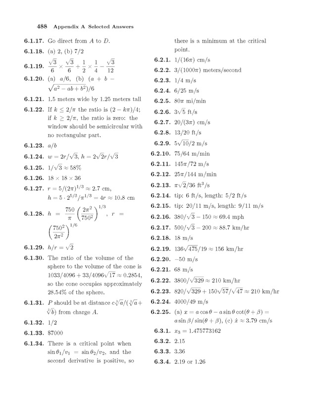 Calculus: early transcendentals - Page 488