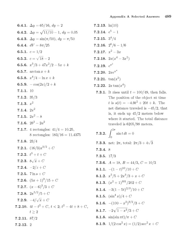 Calculus: early transcendentals - Page 489