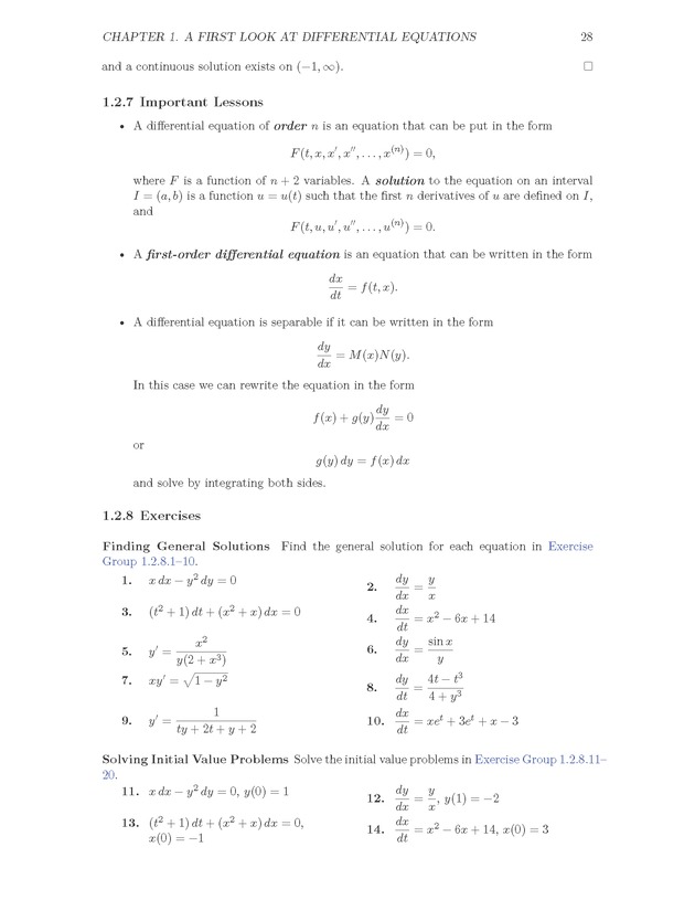 The Ordinary Differential Equations Project - Page 28