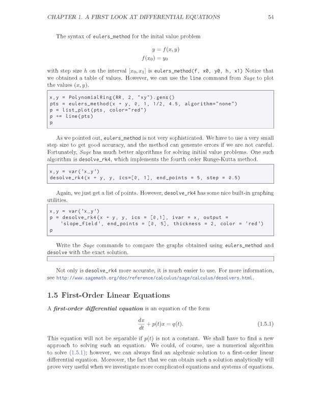 The Ordinary Differential Equations Project - Page 54
