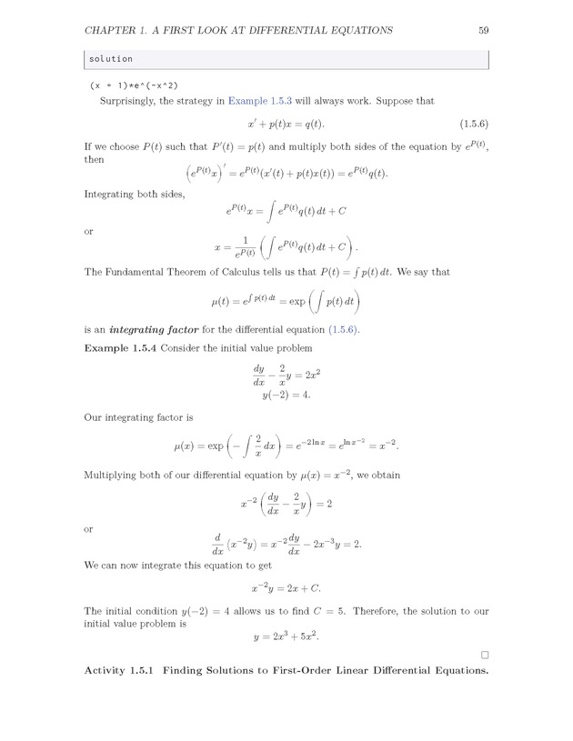 The Ordinary Differential Equations Project - Page 59